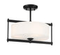 Minka-Lavery - 3843-66A - Four Light Semi Flush Mount - First Avenue - Coal