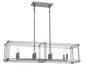 Minka-Lavery - 3858-756 - Eight Light Island Pendant - Langen Square - Antique Nickel (Painted)