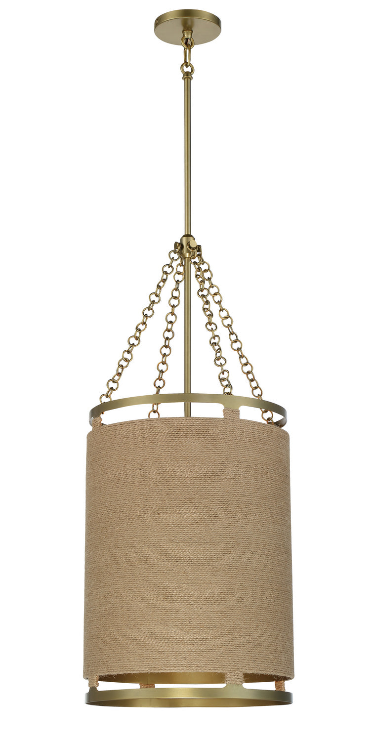 Minka-Lavery - 3864-695 - Four Light Pendant - Windward Passage - Soft Brass