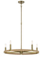 Minka-Lavery - 3865-695 - Five Light Chandelier - Windward Passage - Soft Brass