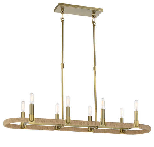 Minka-Lavery - 3868-695 - Eight Light Island Pendant - Windward Passage - Soft Brass