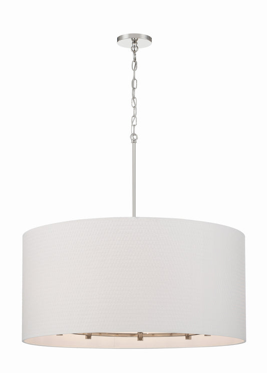 Minka-Lavery - 3928-613 - Eight Light Pendant - Palmetto - Polished Nickel