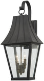 Minka-Lavery - 72783-66G - Four Light Outdoor Wall Mount - Chateau Grande - Coal W/Gold