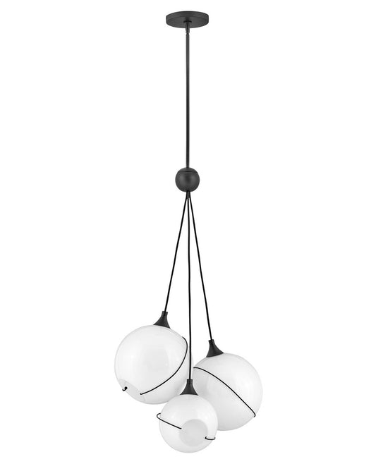 Hinkley - 30304BLK-WH - LED Pendant - Skye - Black