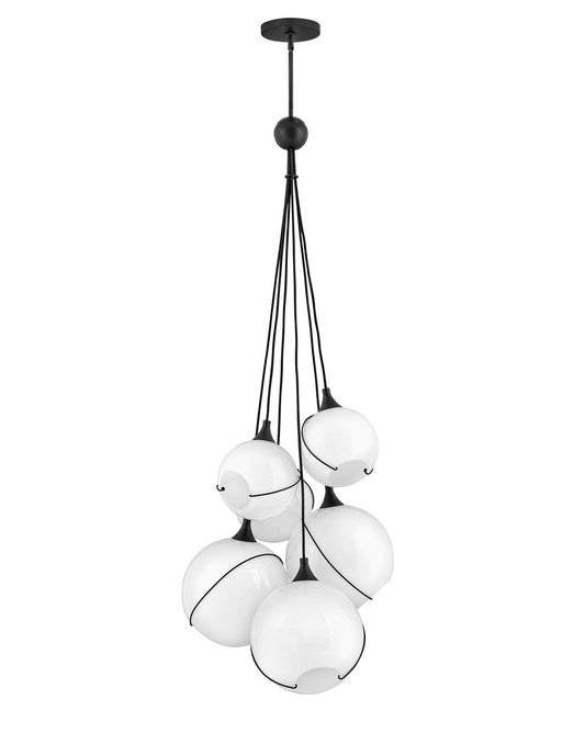 Hinkley - 30306BLK-WH - LED Chandelier - Skye - Black