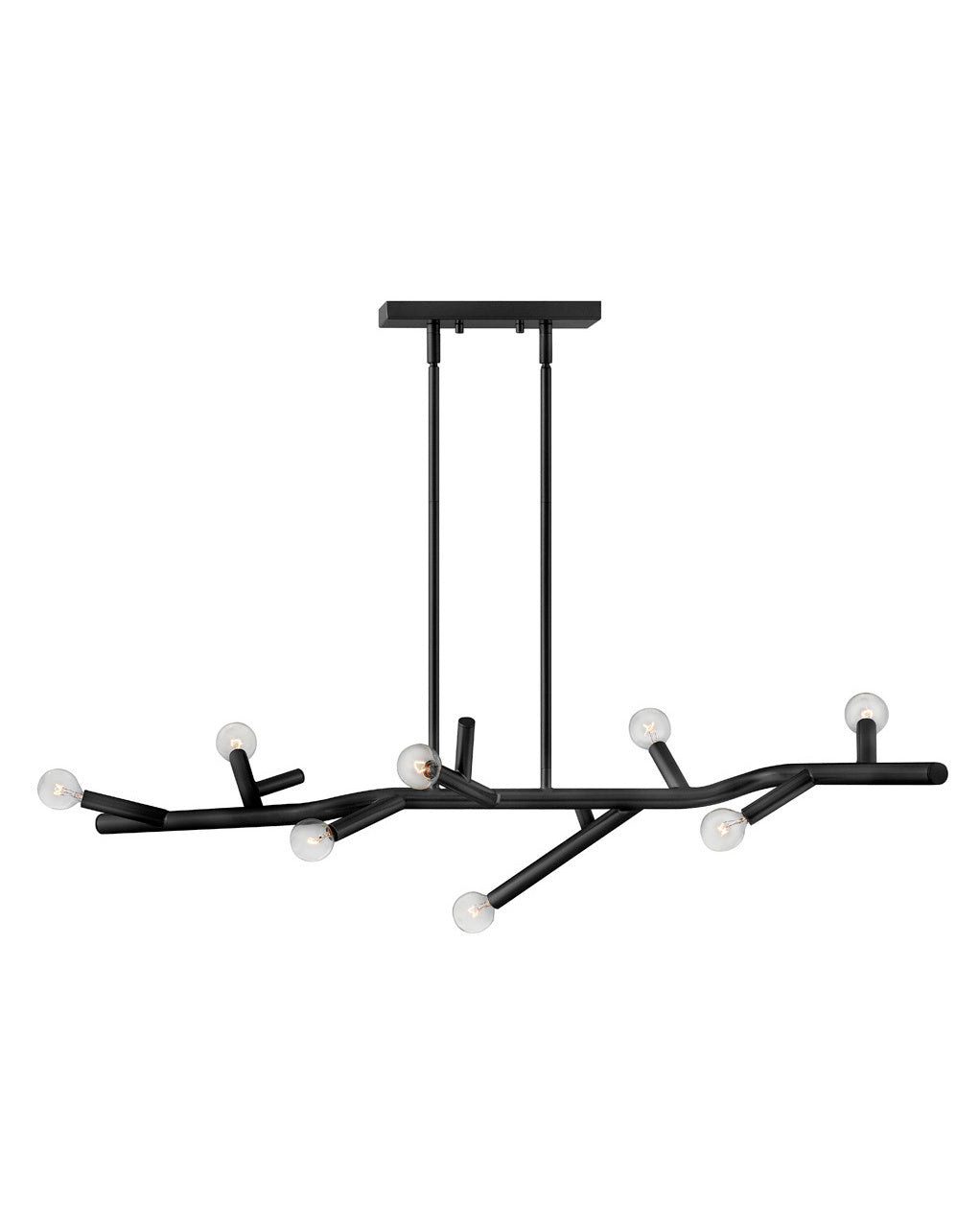 Hinkley - 37095BK - LED Linear Chandelier - Twiggy - Black