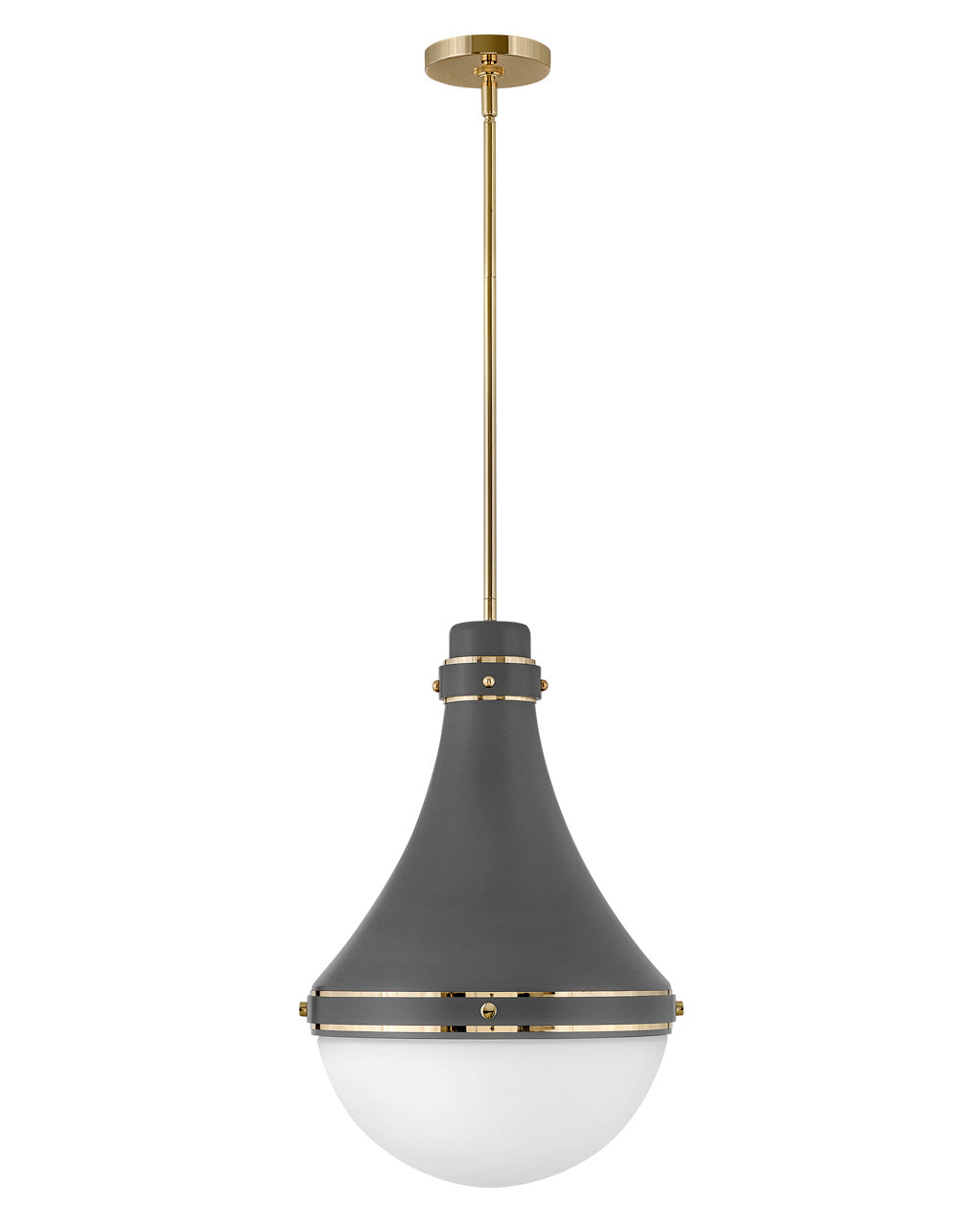 Hinkley - 39054DMG - LED Pendant - Oliver - Dark Matte Grey