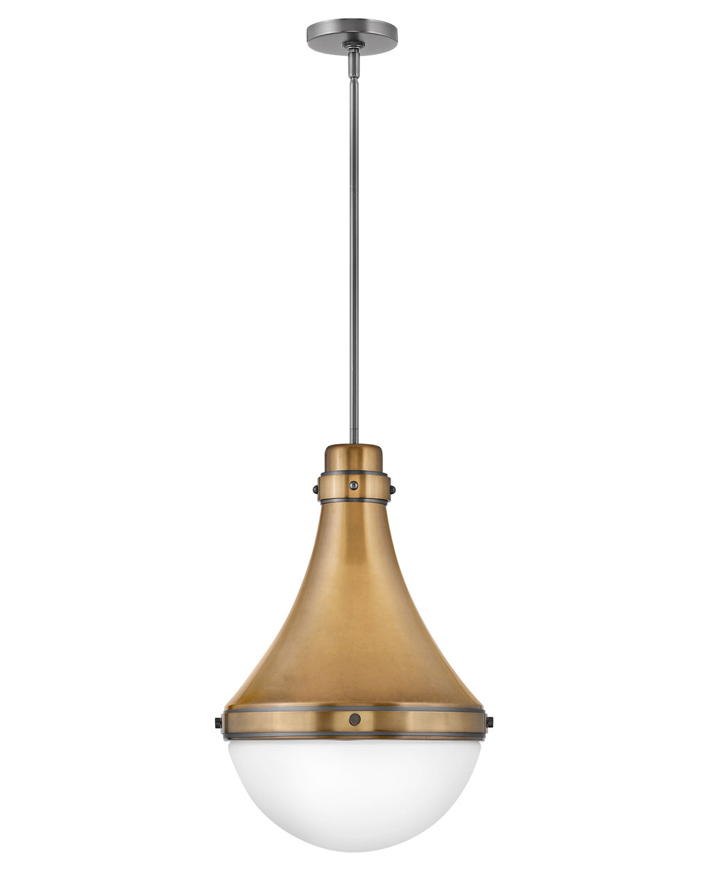 Hinkley - 39054HB - LED Pendant - Oliver - Heritage Brass