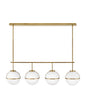 Hinkley - 39675HB - LED Linear Chandelier - Hollis - Heritage Brass