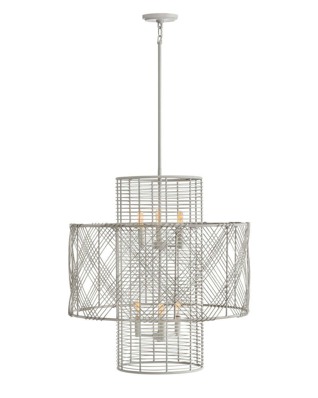 Hinkley - 41065LAW - LED Chandelier - Nikko - Light Ashwood