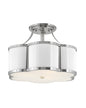 Hinkley - 4444PN - LED Semi-Flush Mount - Chance - Polished Nickel