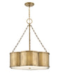 Hinkley - 4446HB - LED Pendant - Chance - Heritage Brass