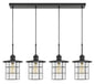 Cal Lighting - FX-2668-4P - Four Light Pendant - Silverton - Dark Bronze