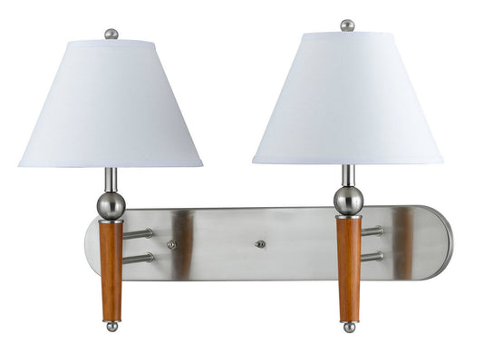 Cal Lighting - LA-60008W2L-1BS - Two Light Wall Lamp - Hotel - Brushed Steel