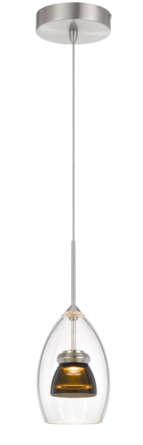 Cal Lighting - UP-128-CL-SMOCL - LED Mini Pendant - Dimmable With Lutron Brand Dimmers: Dvcl-153P, Scl - Smoked
