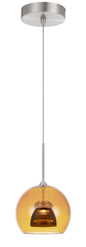 Cal Lighting - UP-335-AM-SMOCL - LED Mini Pendant - Dimmable With Lutron Brand Dimmers: Dvcl-153P, Scl - Amber/Smoke