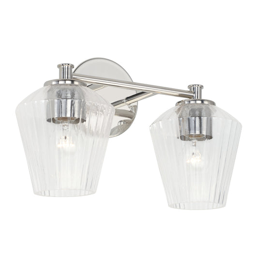 Capital Lighting - 141421PN-507 - Two Light Vanity - Beau - Polished Nickel