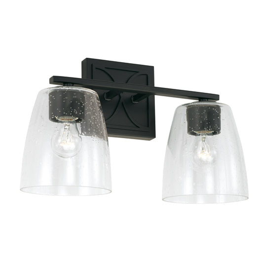 Capital Lighting - 142321MB-488 - Two Light Vanity - Sylvia - Matte Black