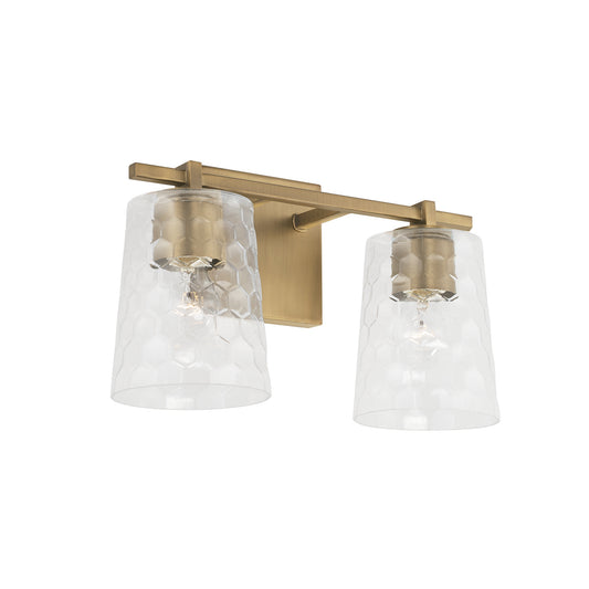 Capital Lighting - 143521AD-517 - Two Light Vanity - Burke - Aged Brass