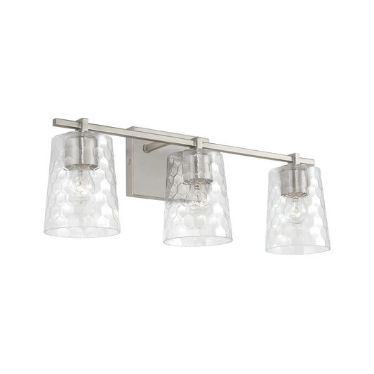 Capital Lighting - 143531BN-517 - Three Light Vanity - Burke - Brushed Nickel