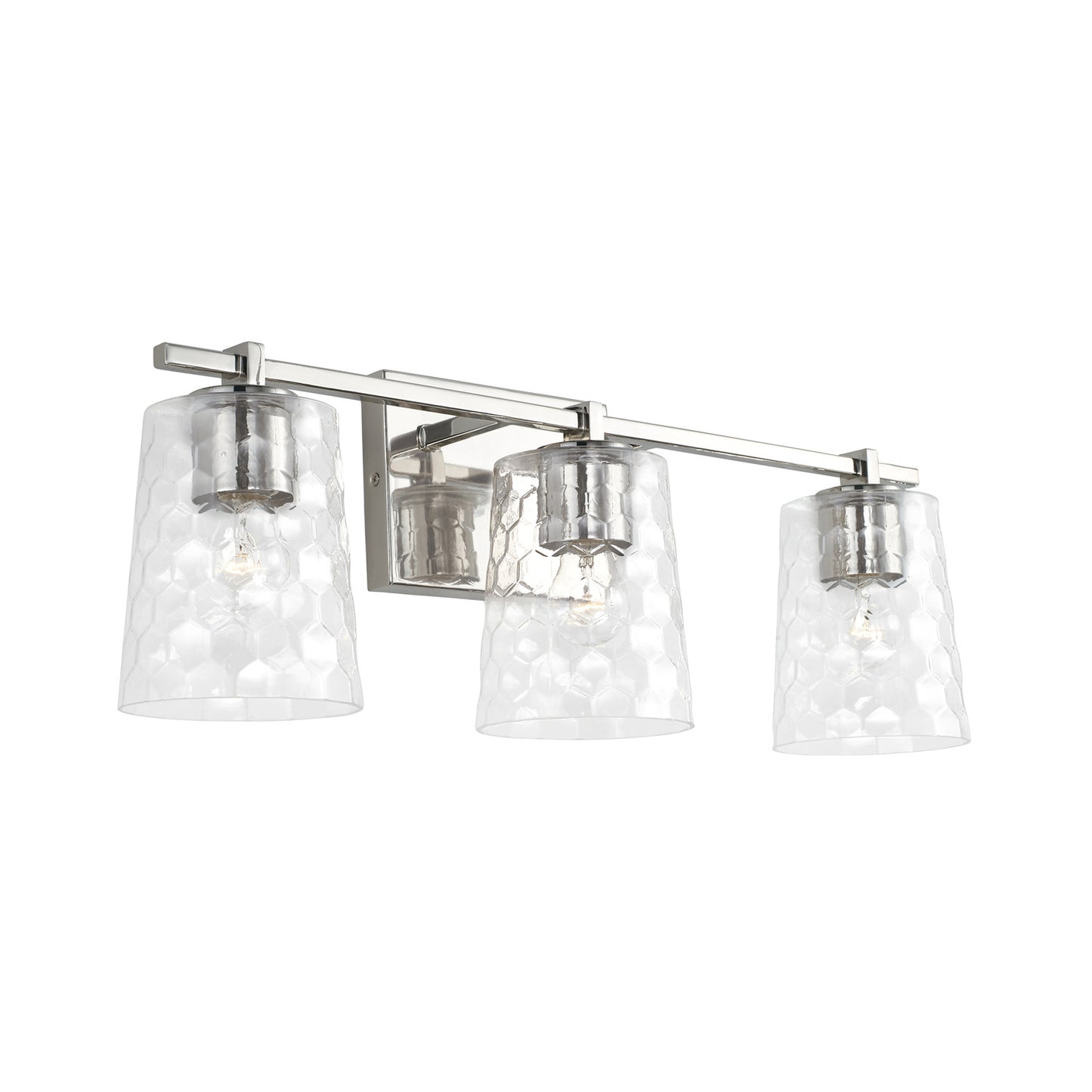 Capital Lighting - 143531PN-517 - Three Light Vanity - Burke - Polished Nickel