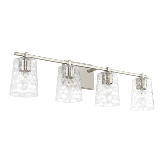 Capital Lighting - 143541BN-517 - Four Light Vanity - Burke - Brushed Nickel