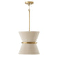 Capital Lighting - 341211NP - One Light Pendant - Cecilia - Bleached Natural Rope and Patinaed Brass