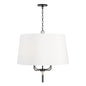 Capital Lighting - 341941YA - Four Light Pendant - Beckham - Glossy Black and Aged Brass