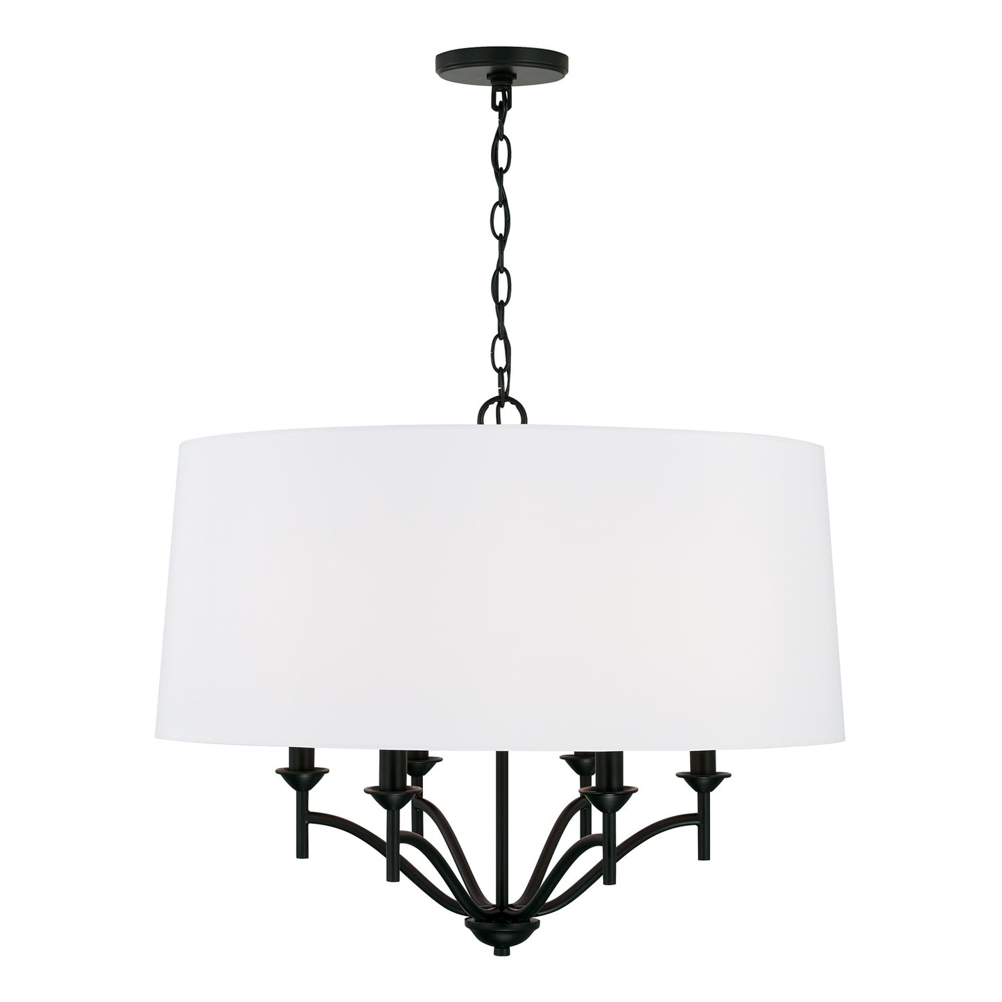 Capital Lighting - 342061MB - Six Light Pendant - Peyton - Matte Black