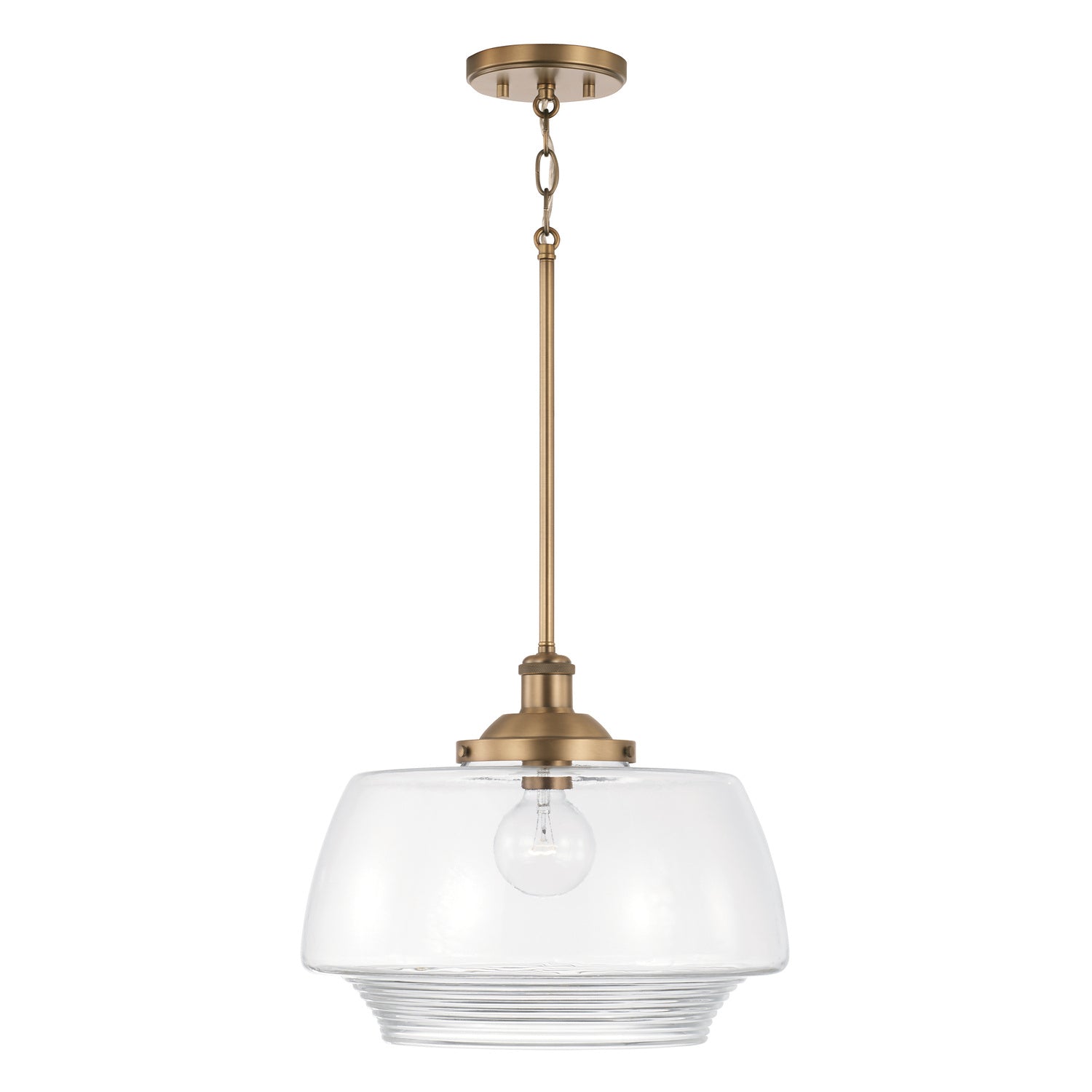 Capital Lighting - 342211AD - One Light Pendant - Miller - Aged Brass