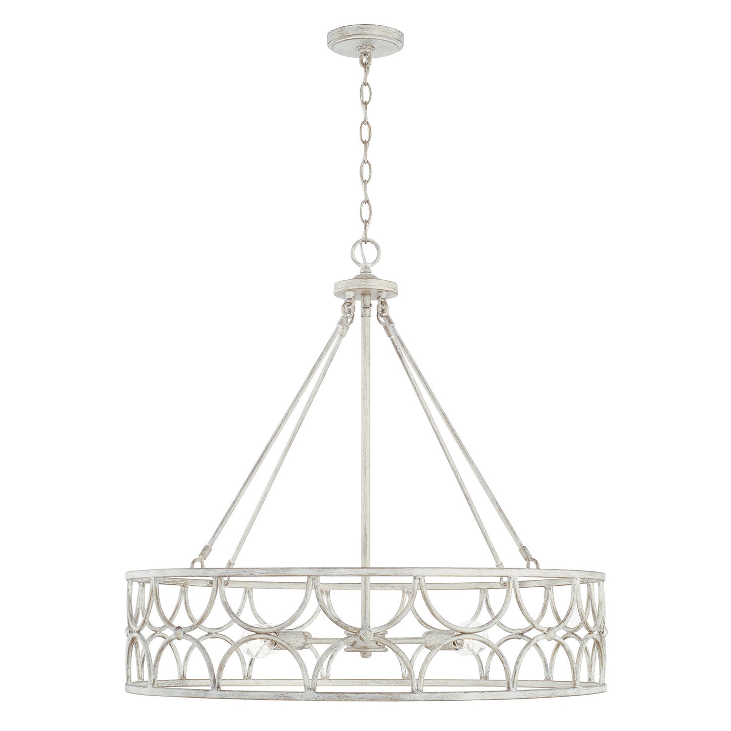 Capital Lighting - 343341WW - Four Light Pendant - Ricci - Winter White