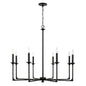 Capital Lighting - 437381BI - Eight Light Chandelier - Clint - Black Iron