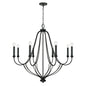 Capital Lighting - 441681BI - Eight Light Chandelier - Bentley - Black Iron