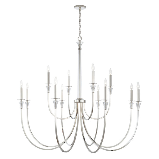Capital Lighting - 441801PN - 12 Light Chandelier - Laurent - Polished Nickel