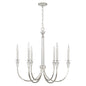 Capital Lighting - 441861PN - Six Light Chandelier - Laurent - Polished Nickel