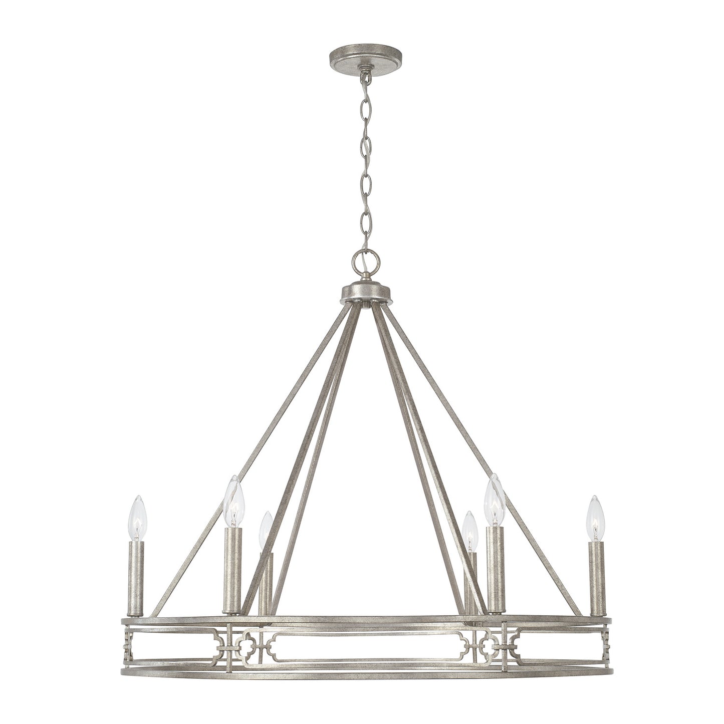 Capital Lighting - 443461AS - Six Light Chandelier - Merrick - Antique Silver