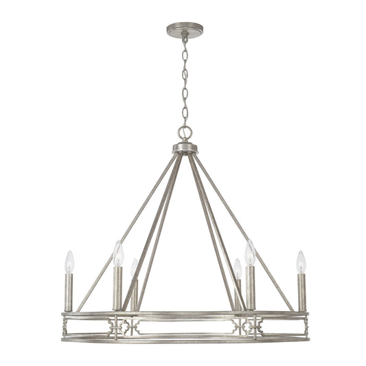 Capital Lighting - 443461AS - Six Light Chandelier - Merrick - Antique Silver