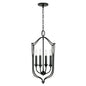 Capital Lighting - 541641BI - Four Light Foyer Pendant - Bentley - Black Iron