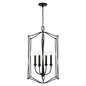 Capital Lighting - 541642BI - Four Light Foyer Pendant - Bentley - Black Iron