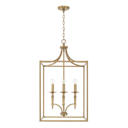 Capital Lighting - 542641AD - Four Light Foyer Pendant - Abbie - Aged Brass