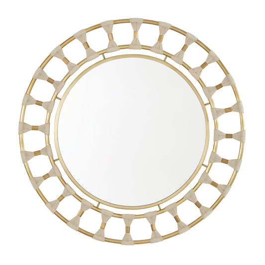 Capital Lighting - 741102MM - Mirror - Mirror - Bleached Natural Rope and Patinaed Brass