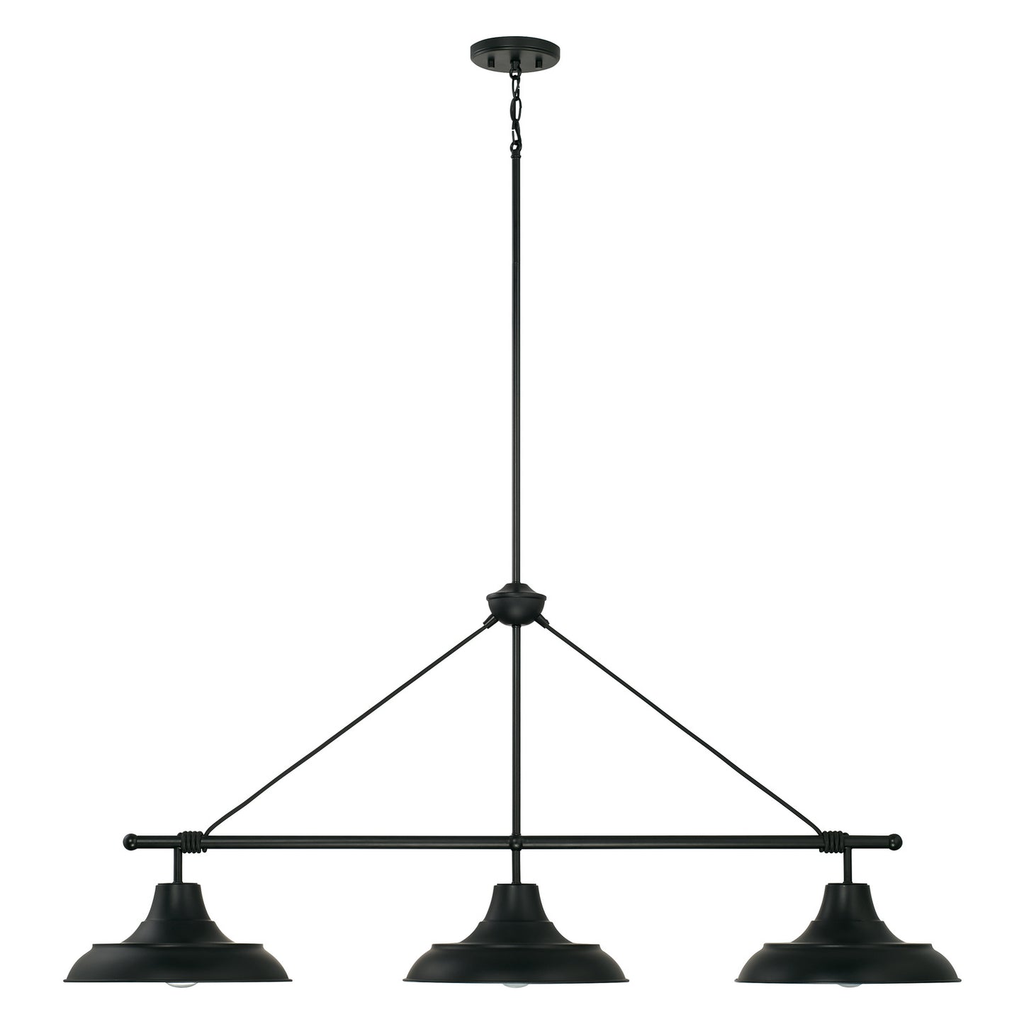 Capital Lighting - 842131MB - Three Light Island Pendant - Jones - Matte Black