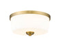 Z-Lite - 220F3-HBR - Three Light Flush Mount - Arlington - Heritage Brass