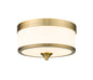 Z-Lite - 307F-HBR - Three Light Flush Mount - Cosmopolitan - Heritage Brass