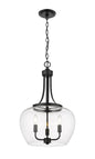 Z-Lite - 473P16-MB - Three Light Pendant - Joliet - Matte Black