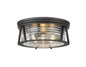 Z-Lite - 491F3-MB - Three Light Flush Mount - Cape Harbor - Matte Black