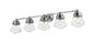 Z-Lite - 736-5V-CH - Five Light Vanity - Vaughn - Chrome