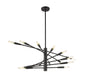 Z-Lite - 737-16MB - 16 Light Chandelier - Ascension - Matte Black