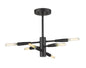 Z-Lite - 737SF6-MB - Six Light Semi Flush Mount - Ascension - Matte Black