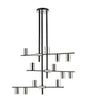 Z-Lite - 814-12MB-PN - 12 Light Chandelier - Calumet - Matte Black / Polished Nickel